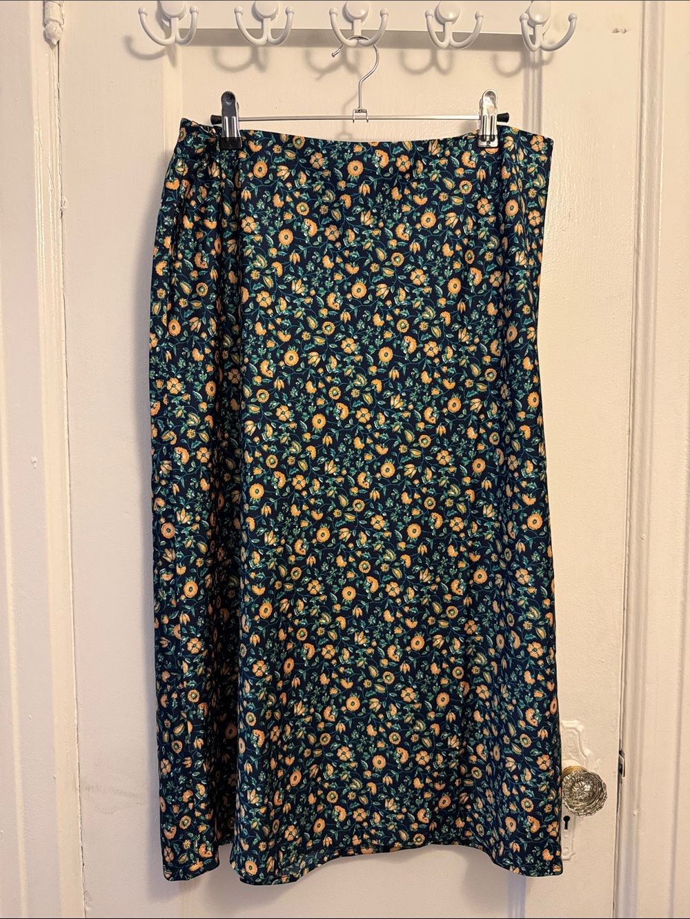 J. Crew floral midi skirt
